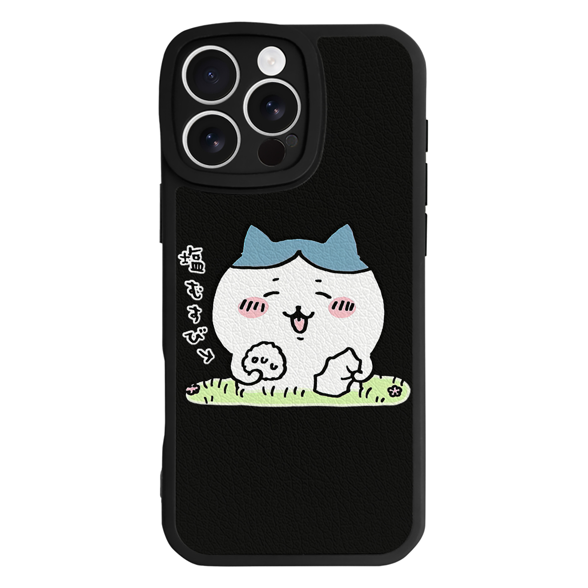（画像用） ちいかわ ハチワレ Chii-kawa hachiware 【iPhone 16シリーズ対応】シリコンスマホケース（レザー調） 材質：シリコン